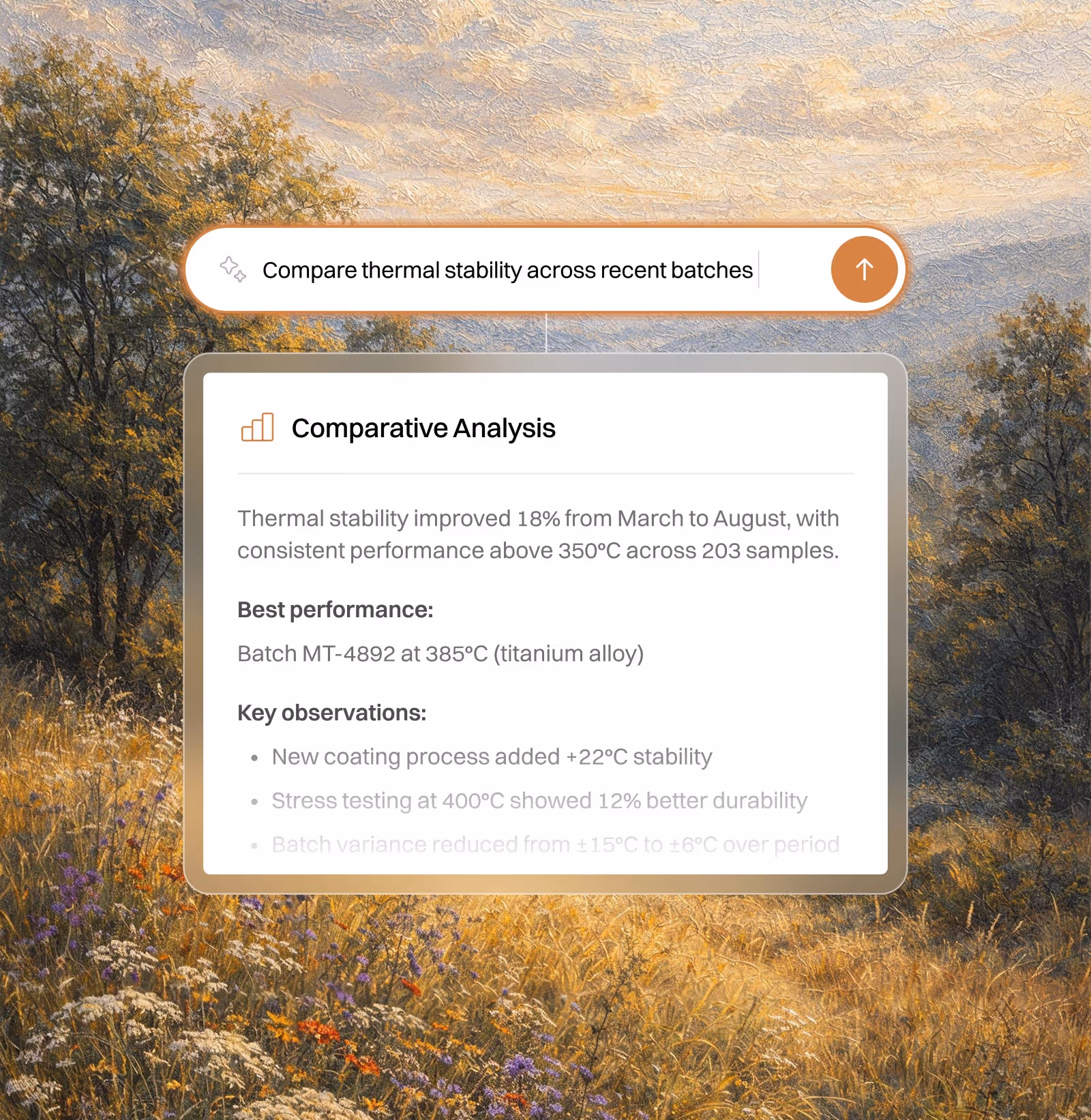 Use natural language to ask AI questions about your datasets.